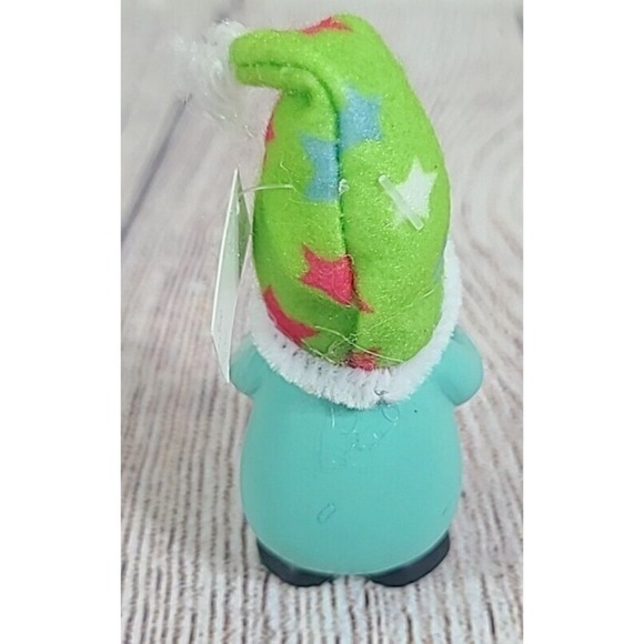 Ganz Happy Birthday Mini Gnome Figure Figurine Green Blue Teal Stars 3" - Picture 4 of 5